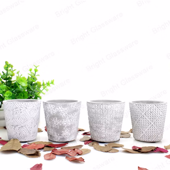 Candelero de hormigón de forma redonda personalizado