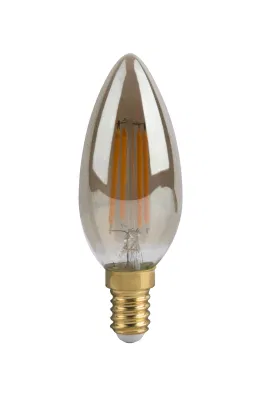 AC 110/220V 7W E27 Bombilla LED de cristal con forma de vela